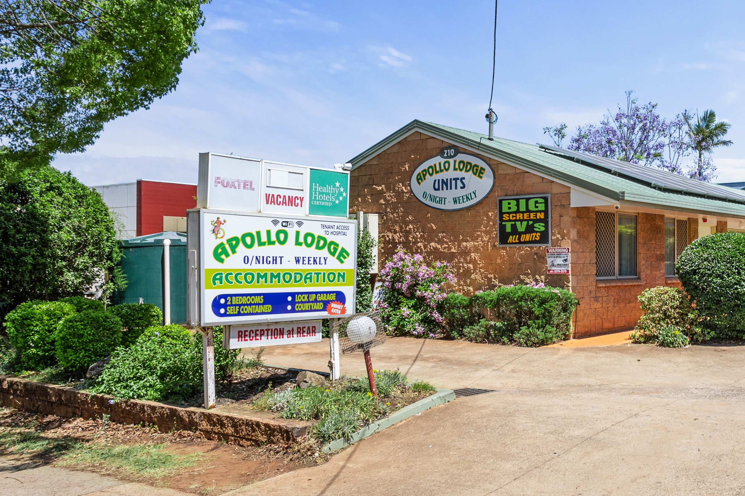 Inside an Apollo Apartments self-contained unit